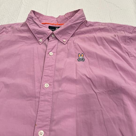 Psycho bunny pink button up XXXL men dress - Picture 5 of 8